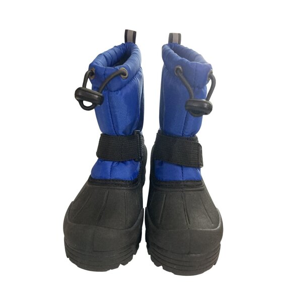 Northside Kids Size 9 Waterproof Black Blue Drawstring Closure Snow Boots - Picture 1 of 7